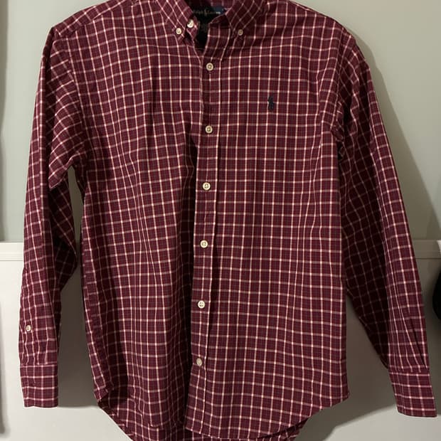 Ralph lauren woman burgundy shirt