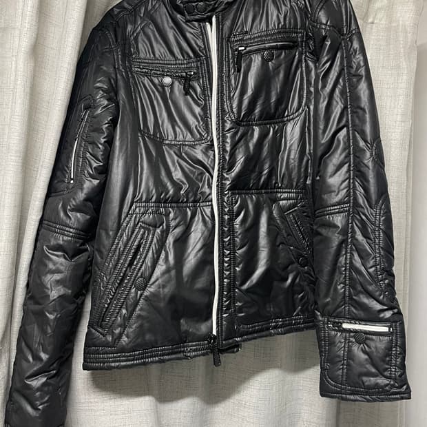 디젤 바이커 경량 패딩 자켓 m