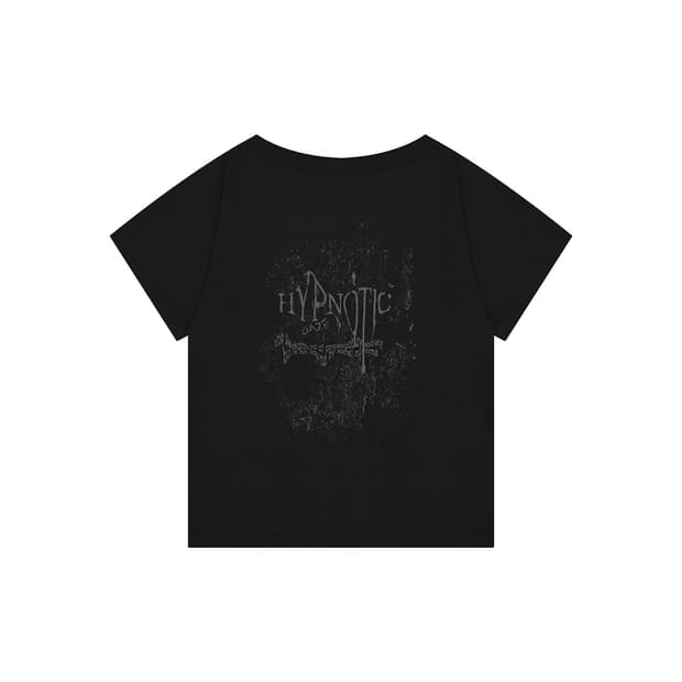 보헤미안서울 보헴서 히프나틱 보트넥 티, 블랙