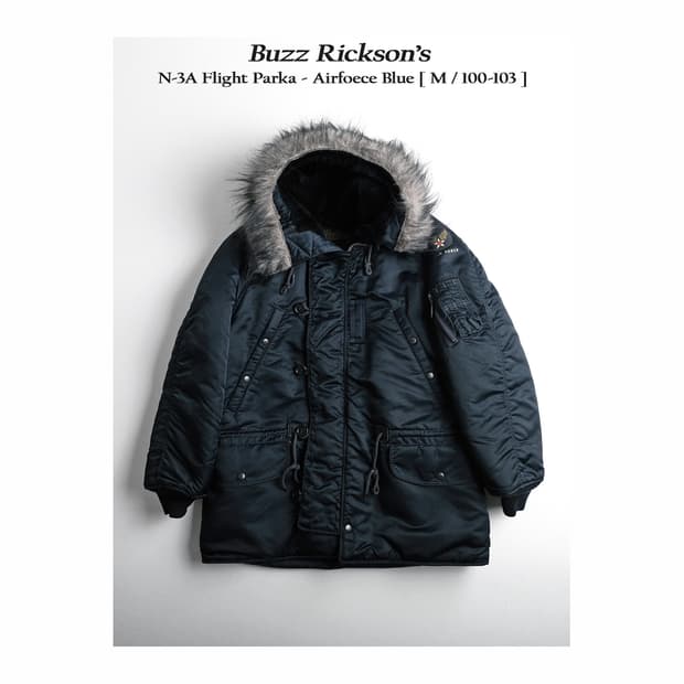 버즈릭슨 N-3A 파카 에어포스 블루 M(100-103)사이즈