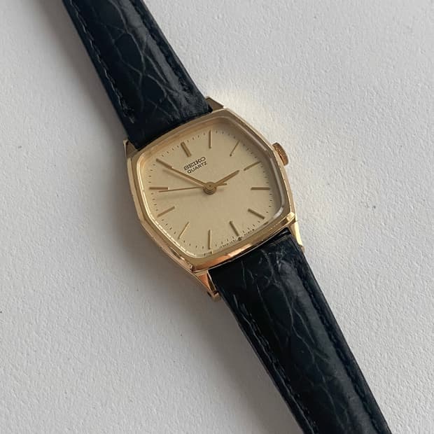 Seiko 세이코 쿼츠 골드 레이디스