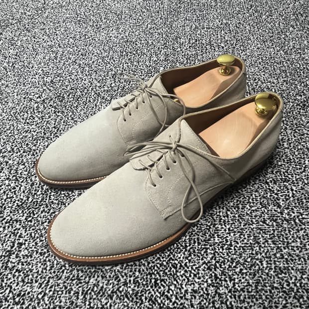 브룩스브라더스 탄 스웨이드 더비 US8.5