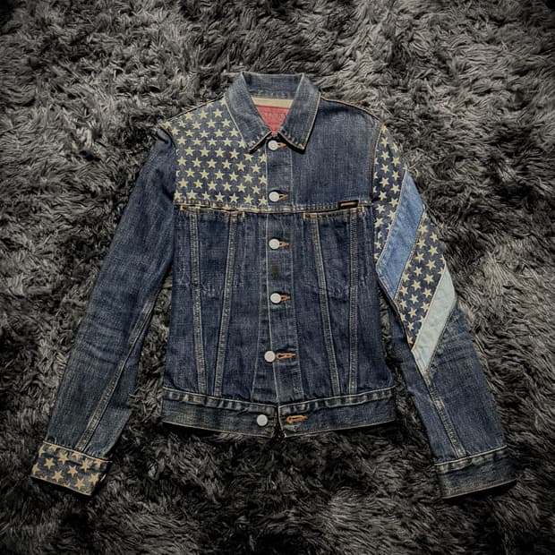 Hysteric Glamour 스타 패치 데님자켓