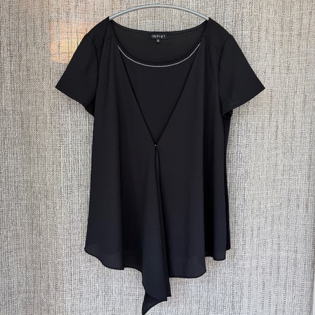 layered chiffon blouse