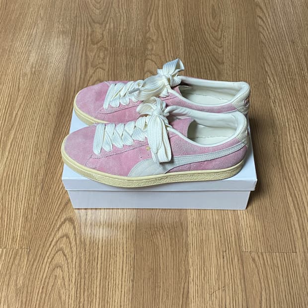 퓨마x루이지 핑크 스웨이드 비보이 아메리칸 뷰티