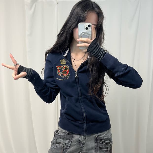 Polo Jeans Company Navy Hoodie Zip-up