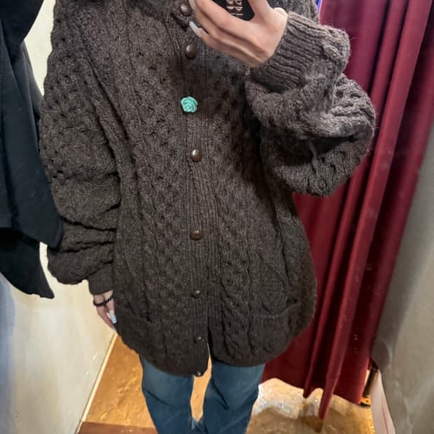 모리걸 초코 가디건