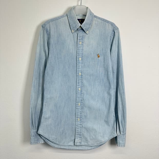 폴로샴브레이 멀티포니 셔츠 (실측44/55)