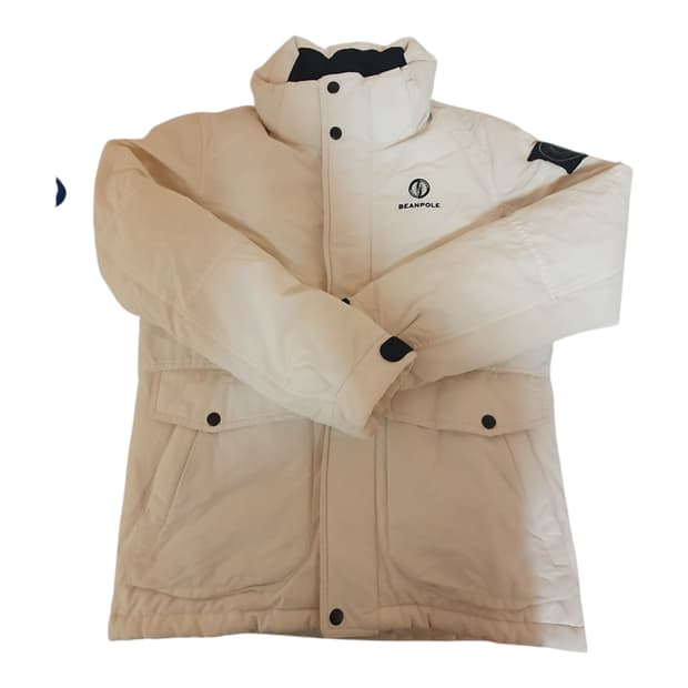빈폴 덕다운 아이보리 패딩 점퍼 90