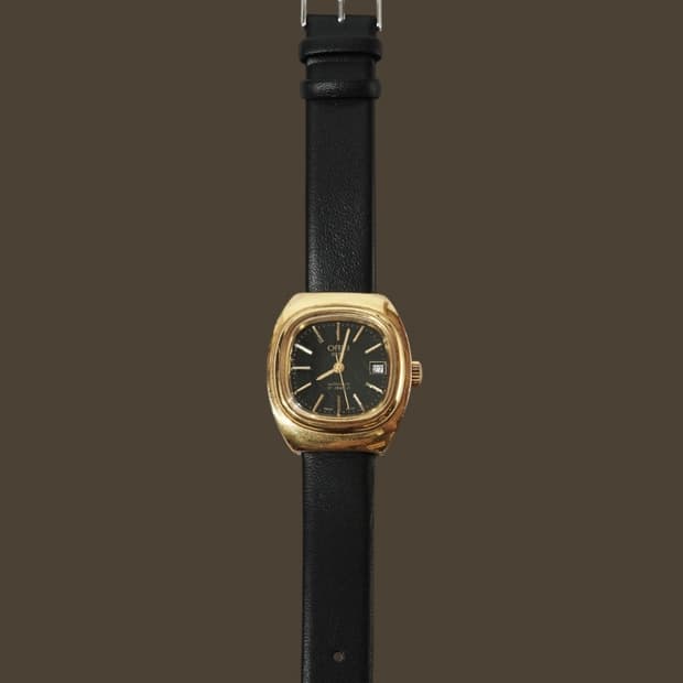 1970s ORIS 스타 G8M 골드 플레이트 시계