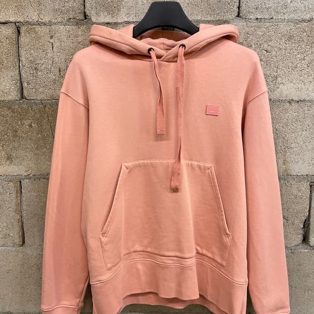 아크네 스튜디오 페이스 로고 후드 티셔츠