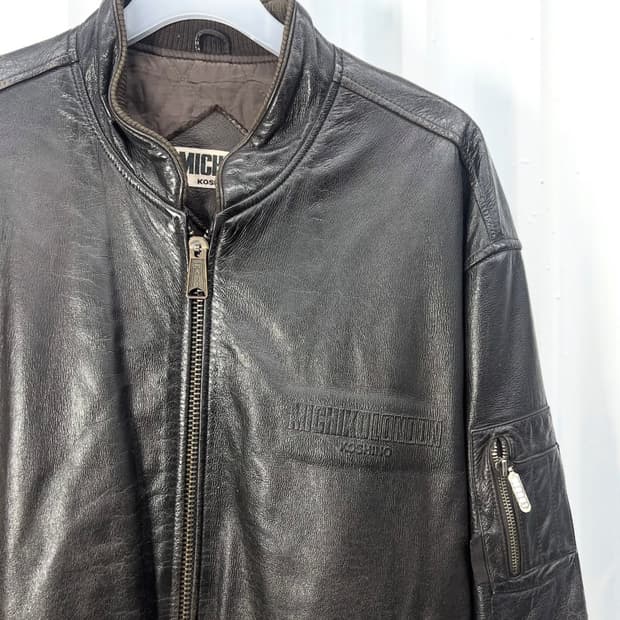 90s) Michiko Koshino cowhide bomber