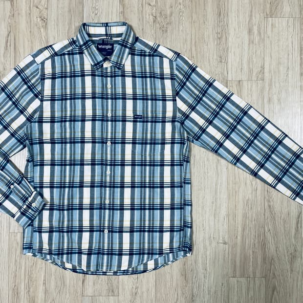 95~100) 70's 복각 랭글러 체크 플란넬셔츠(RRL&LVC&폴로)