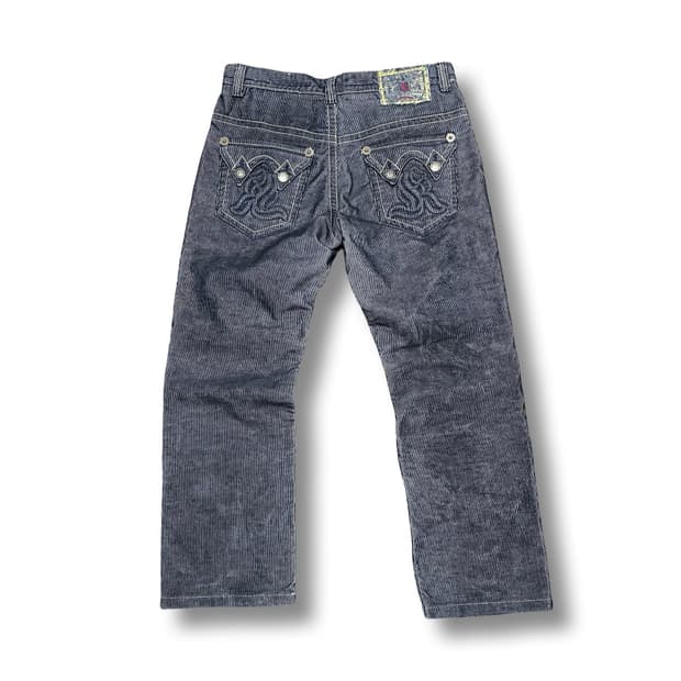 [37] JP빈티지 Kanji 칸지 스트라이프 코듀 데님팬츠