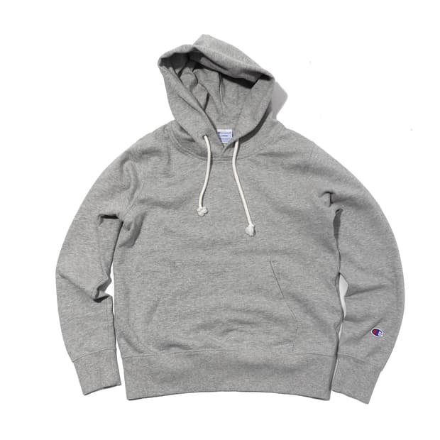 CHAMPION 그레이 후드티 women L
