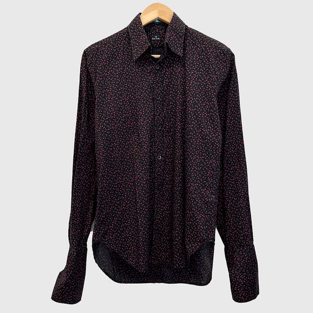 폴스미스 코튼 플라워 긴팔 드레스 셔츠 남방 남성