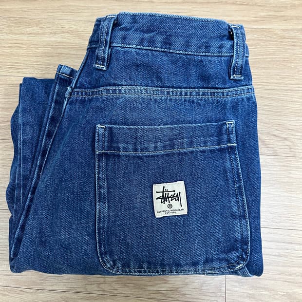 스투시 데님 워크 팬츠 블루 32 (116482)
