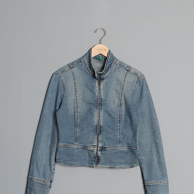 BENETTON Denim Zip Jacket