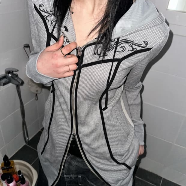 오즈온 와플 후드집업