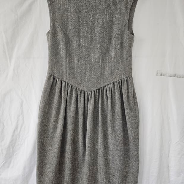 AMOMENTO 헤링본 민소매 원피스 0