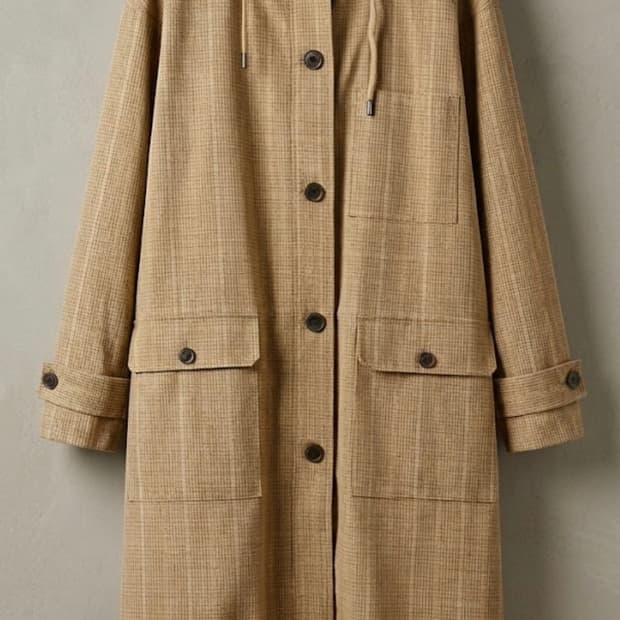 스튜디오 톰보이 후디 트렌치 코트