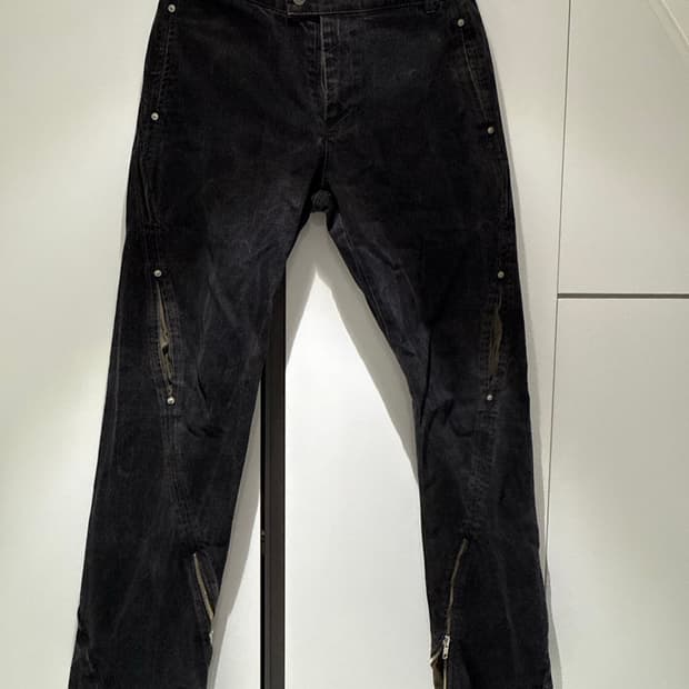 넥스트도어립스 TWISTED ZIPPER BOX PANTS BLACK 2