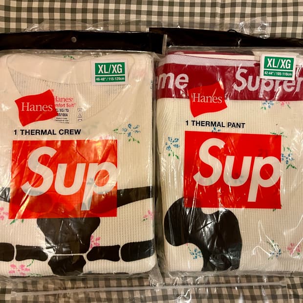 슈프림 써말 플로랄 XL상하의 셋업