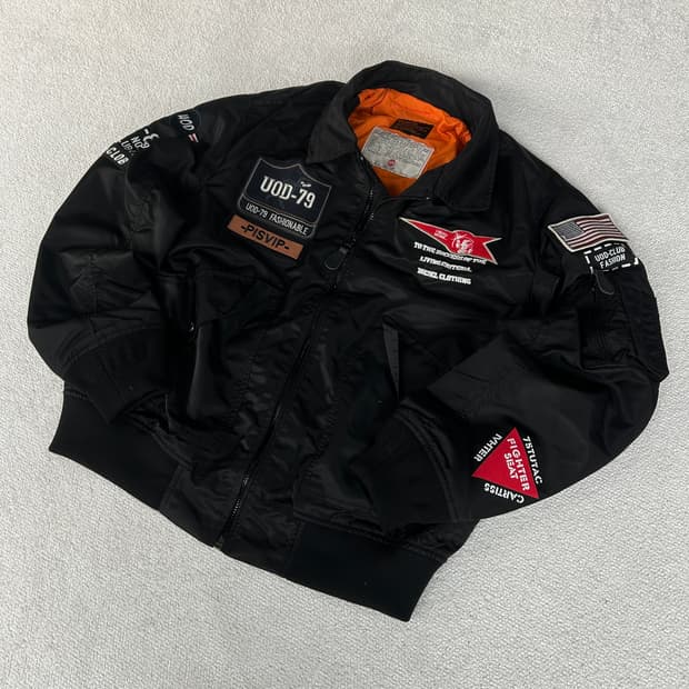 Vtg 패치워크 자켓 m