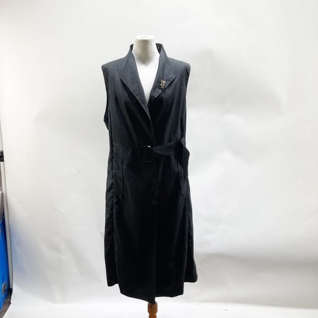 도호 부엉이브로치포함 린넨롱베스트 55-66