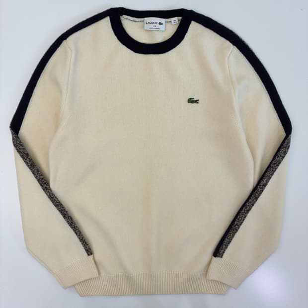 Lacoste  라코스테 자수 메리노울 니트 
