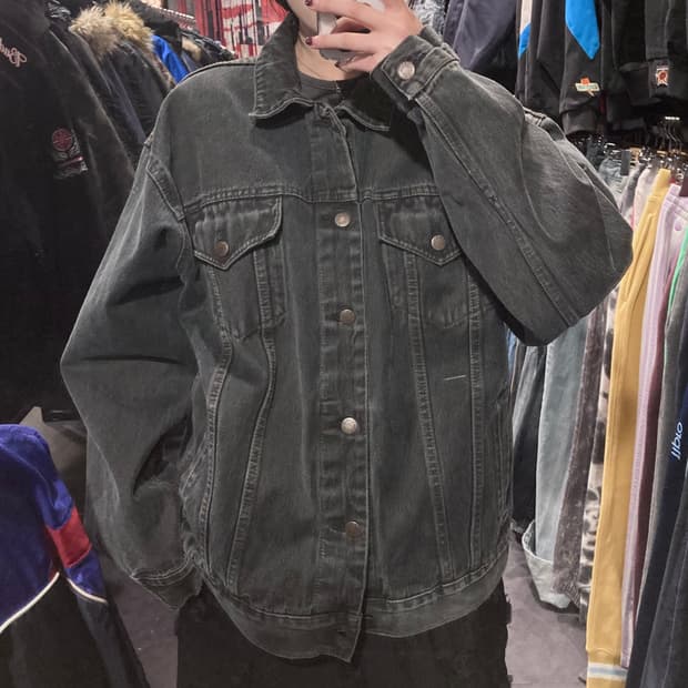 [IM] vtg 흑청 데님 자켓