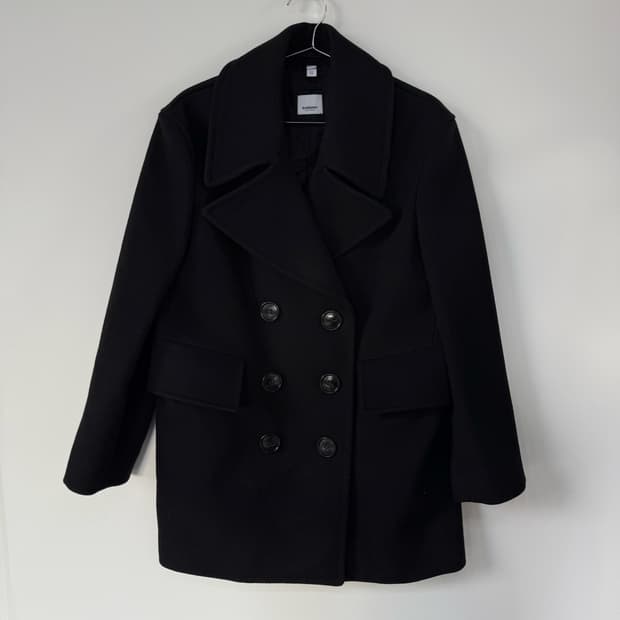 버버리 울 블렌드 더블 피코트