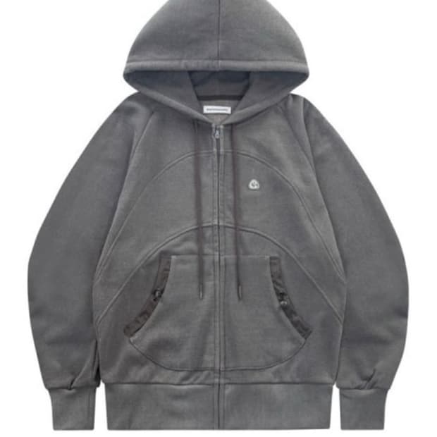 코이세이오 스마트어반유즈풀 스트링 포켓 후드집업 카키