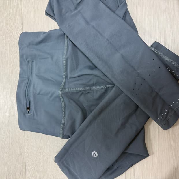 룰루레몬 레깅스 블루 그레이 2사이즈