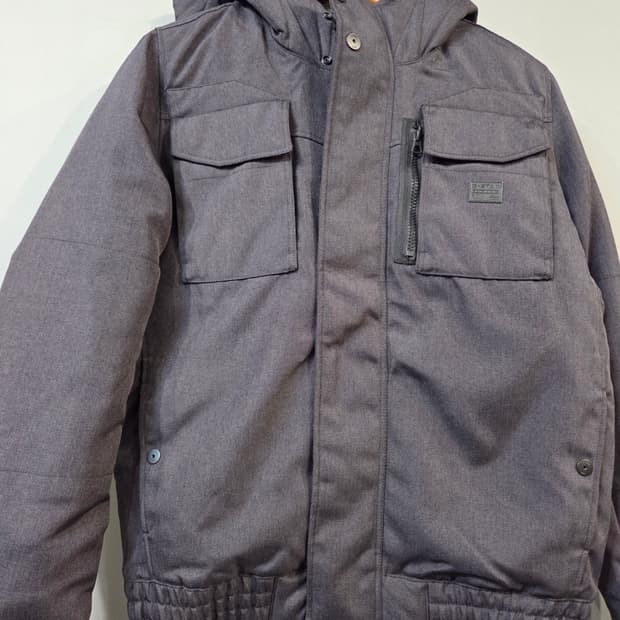 G-STAR RAW 브라운 후드 패딩 점퍼