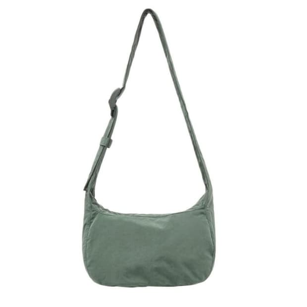 코스 나일론 크로스바디 새들백 다크 그린