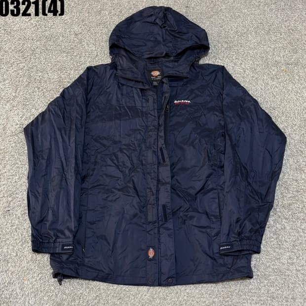 XL 디키즈 네이비 후드 바람막이 점퍼 0321(4)