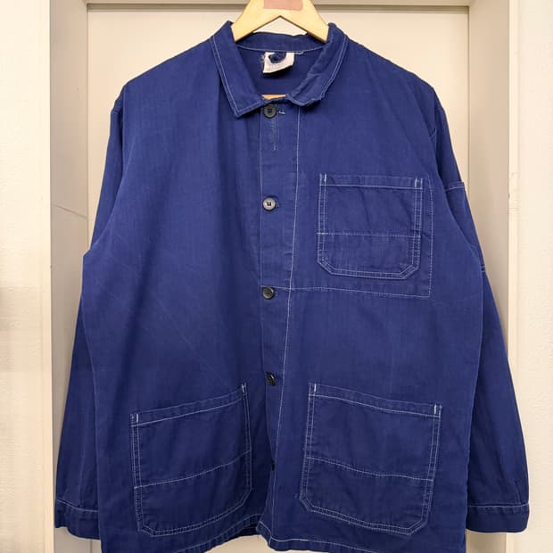 OLD VINTAGE “HBT” WASHED 헤링본트윌 프렌치워크자켓