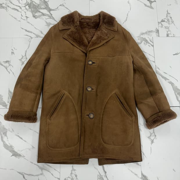 USA 빈티지 양가죽 무톤 코트