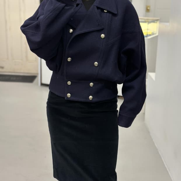 꾸레쥬 네이비 자켓