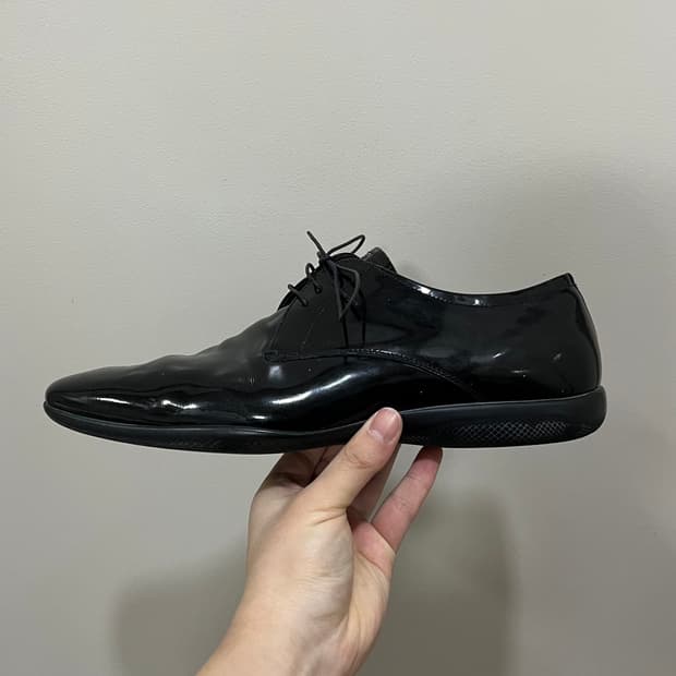 Prada Sports Patent Derby Shoes
