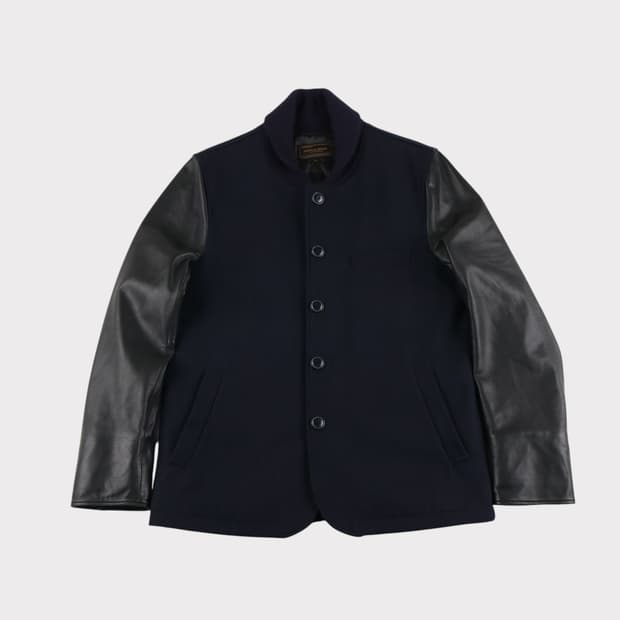 [L] 유니폼브릿지 양가죽 스타디움 자켓