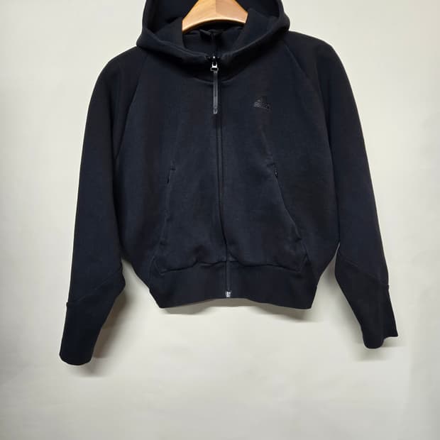 아디다스 블랙 ZNE 후드 풀집업 자켓 S 90