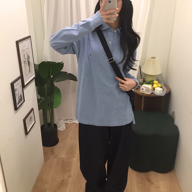 여성 타미 코튼 카라티 100