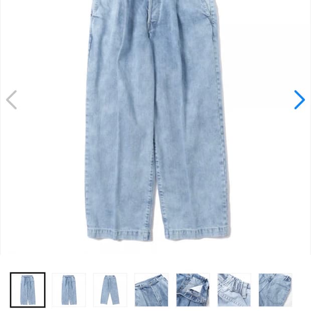 마카 marka 원턱 크리즈 데님 3사이즈