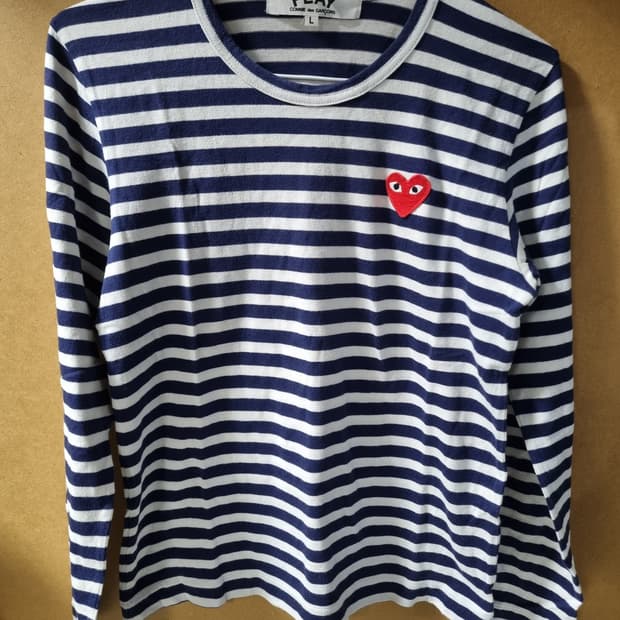 꼼데가르송 여성 긴팔티 