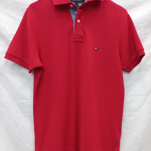 타미힐피거 레드 폴로티 (남 XS :85)