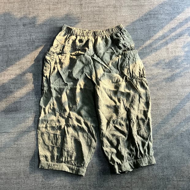 일본빈티지 올드스쿨 하구미너드남 벌룬팬츠 반바지