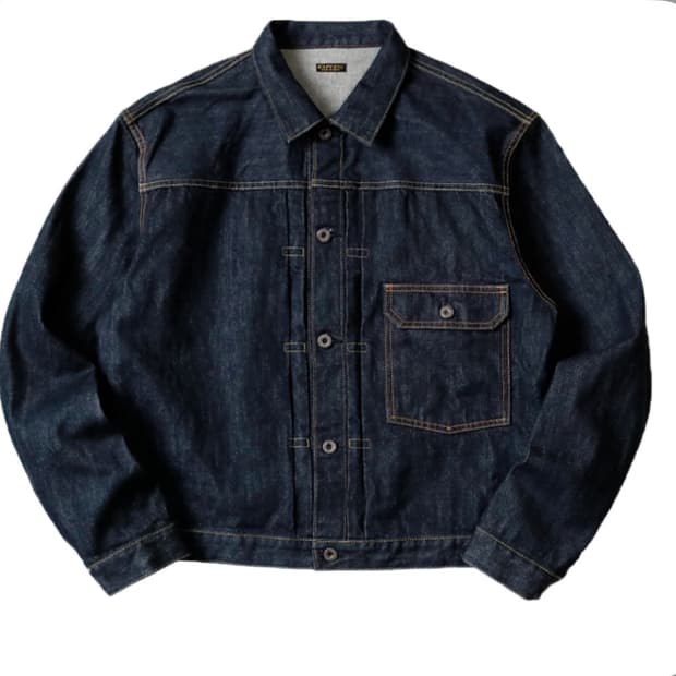 캐피탈 14온즈 1st 원 워시 청자켓 인디고 6사이즈