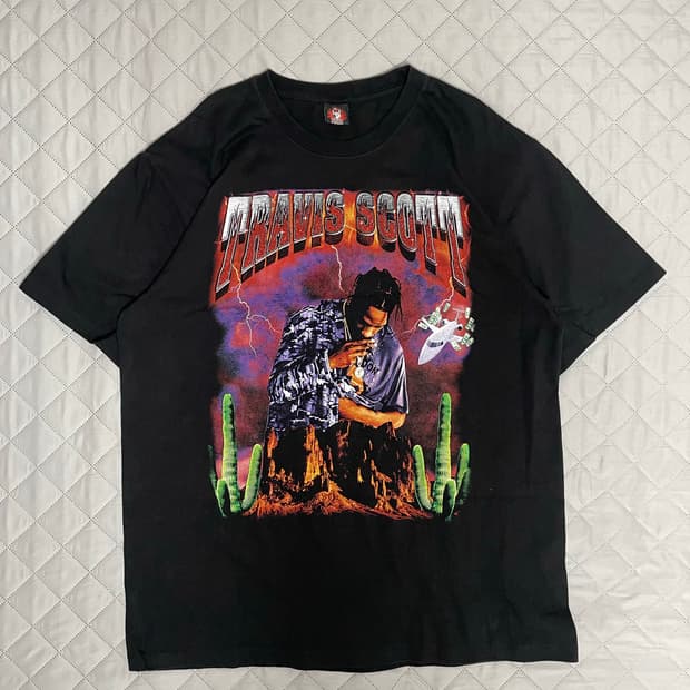 트래비스스캇 빈티지 티셔츠